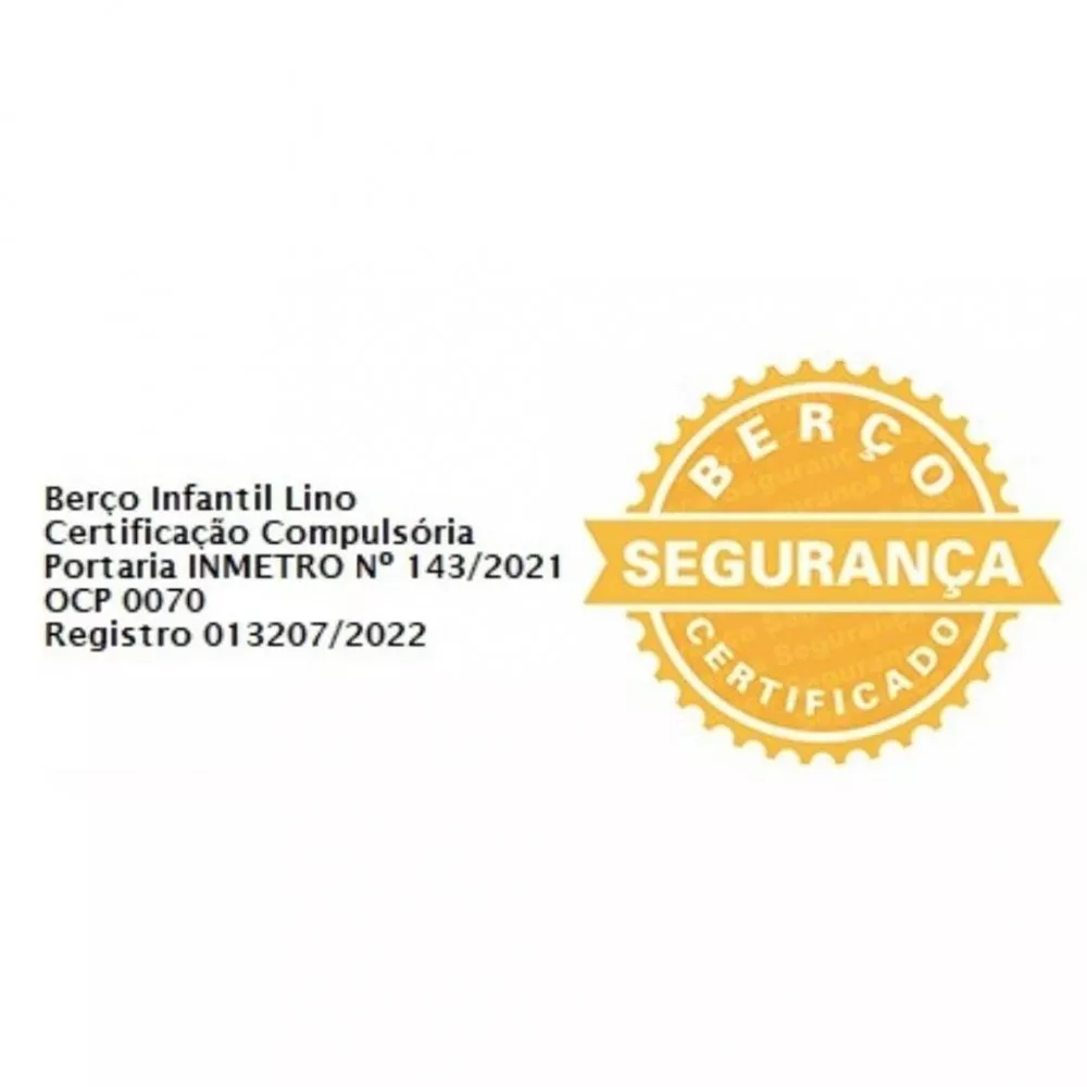 Berço Lino MDF Peroba