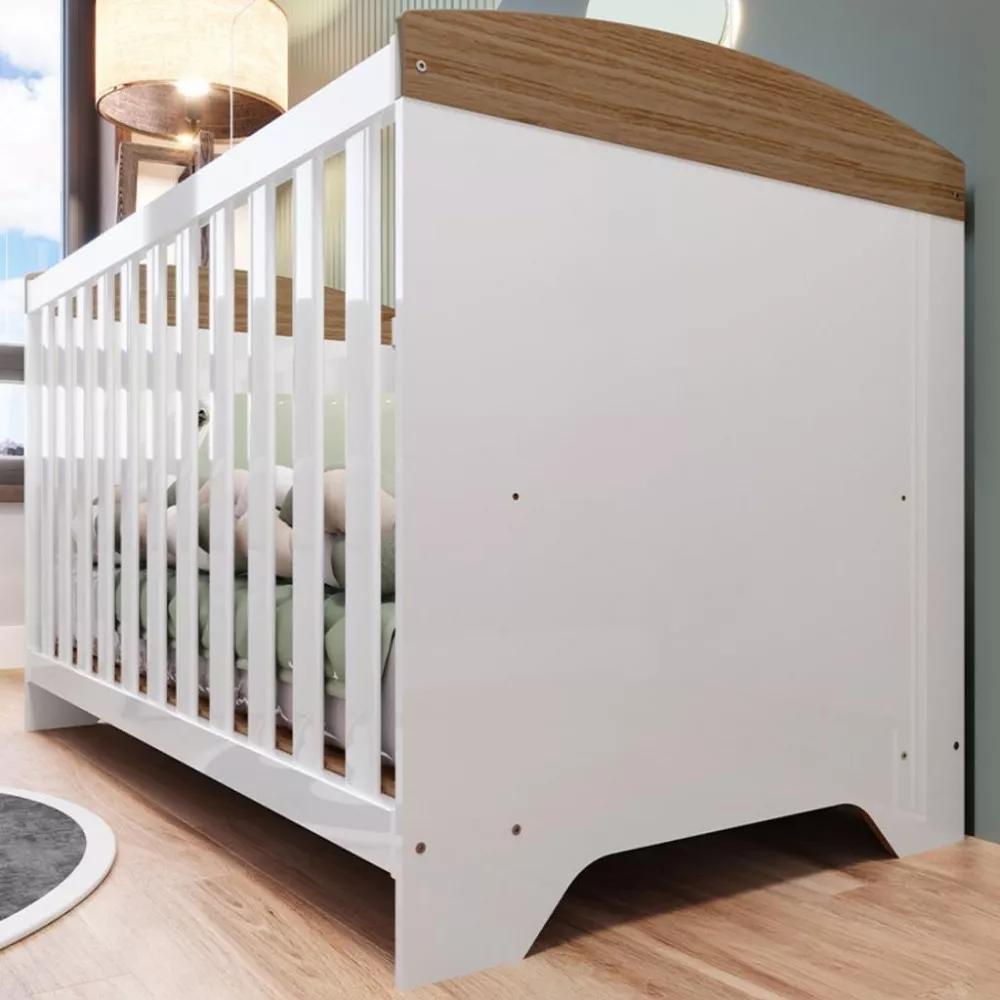 Berço Lino MDF Peroba