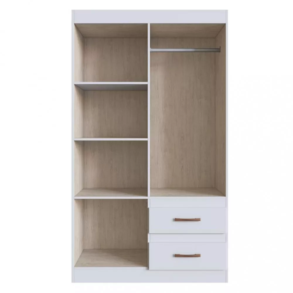 Guarda Roupa Solteiro 4 Portas 2 Gavetas Dallas Doripel