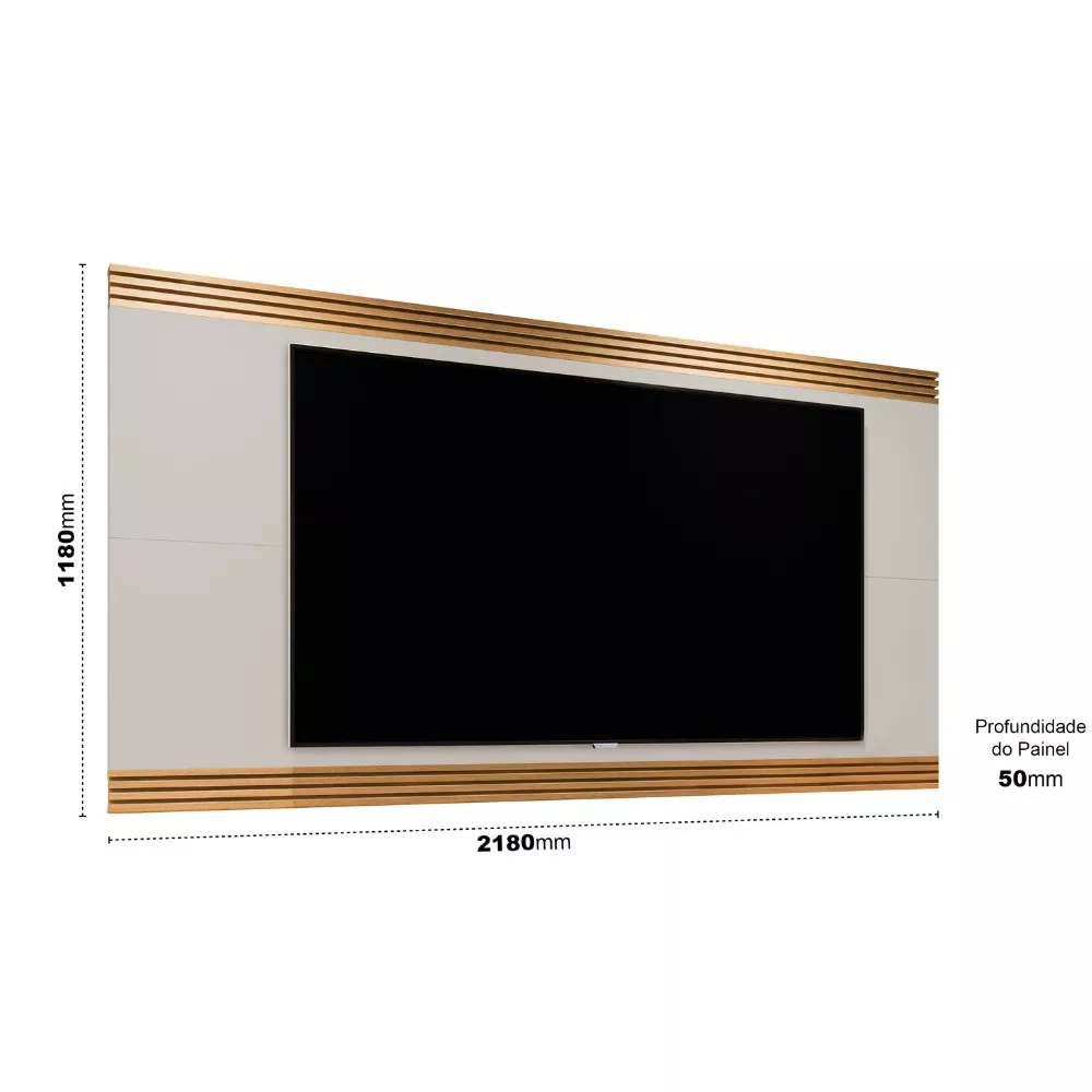 Painel Ripado para TV até 75 Polegadas Garden EDN Móveis