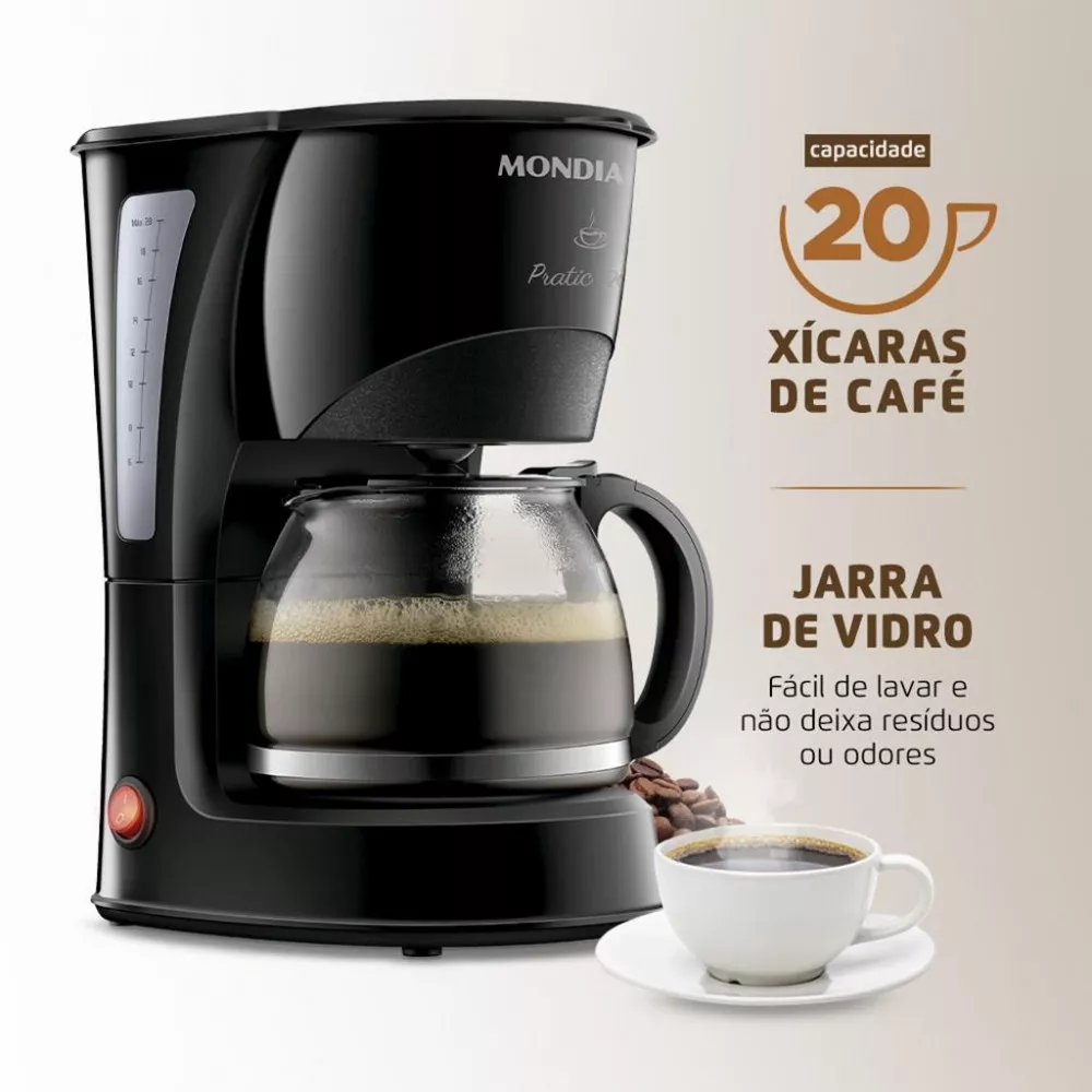 Cafeteira Elétrica Mondial 20 Xícaras CN-01-20X