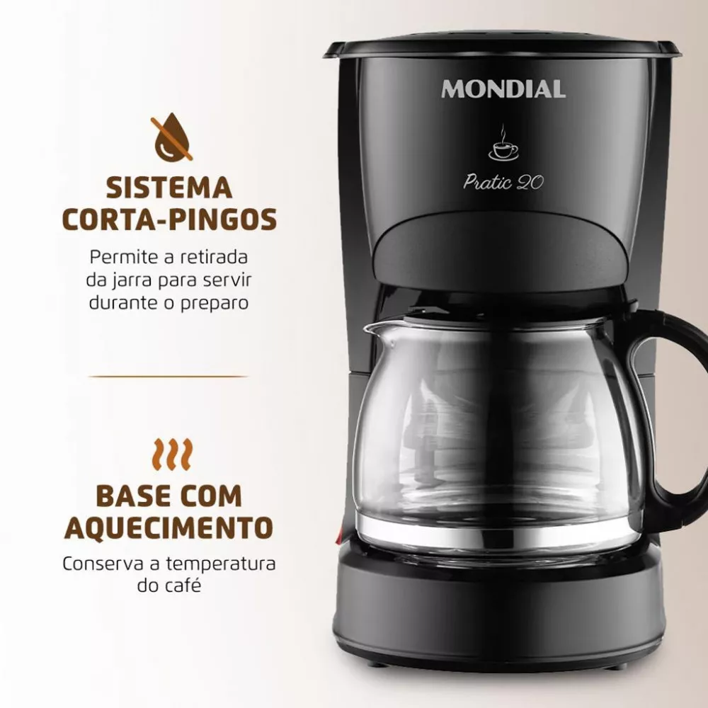Cafeteira Elétrica Mondial 20 Xícaras CN-01-20X