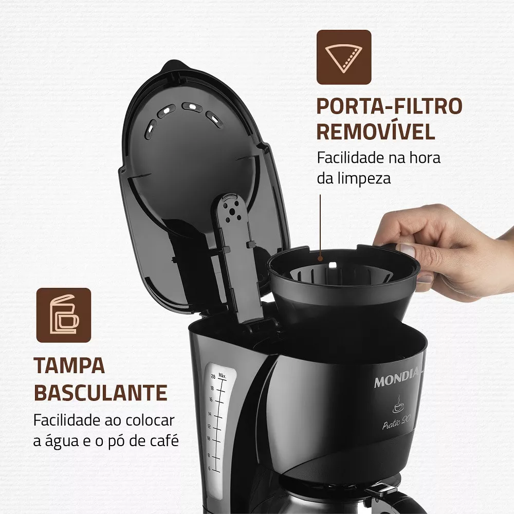 Cafeteira Elétrica Mondial 20 Xícaras CN-01-20X