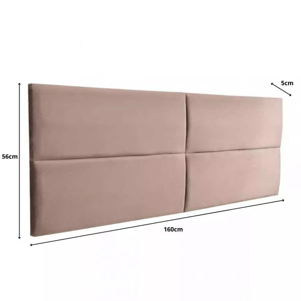 Cabeceira Estofada Casal 140cm Adesiva Suede Turim DSoll