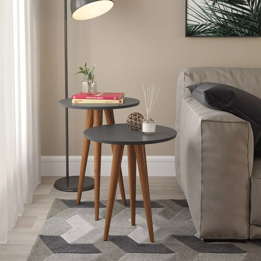Conjunto Mesa Lateral Slim Patrimar