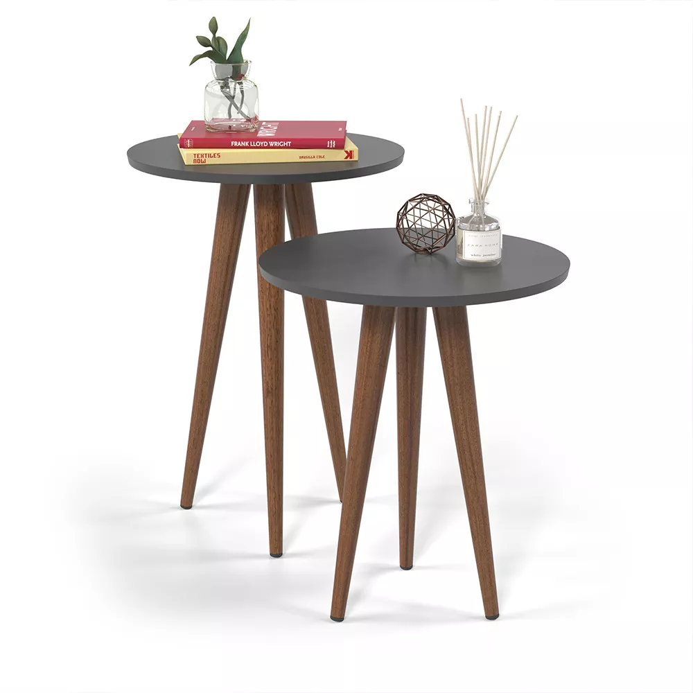 Conjunto Mesa Lateral Slim Patrimar