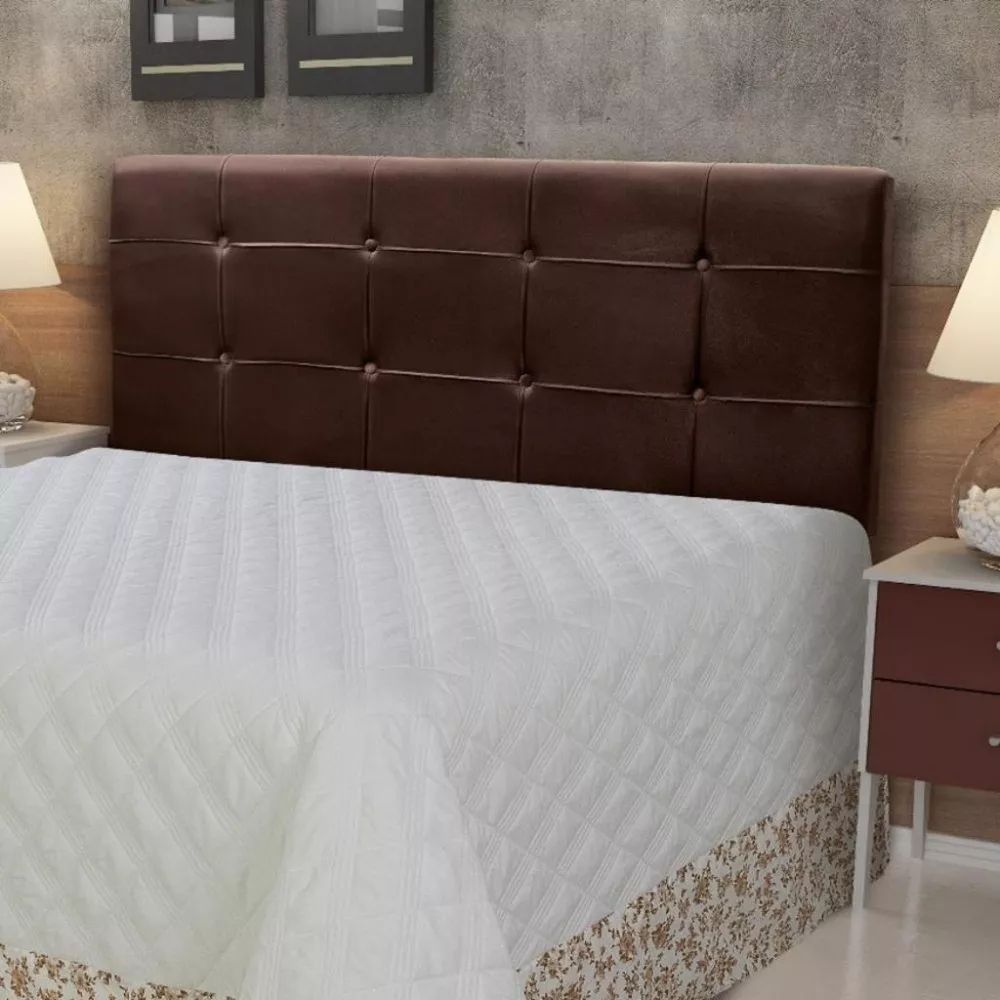 Cabeceira Estofada Queen 160cm Suede Pop Londres DSoll