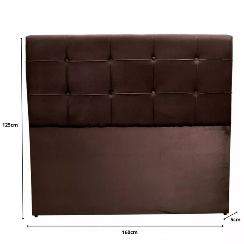 Cabeceira Estofada Queen 160cm Suede Pop Londres DSoll