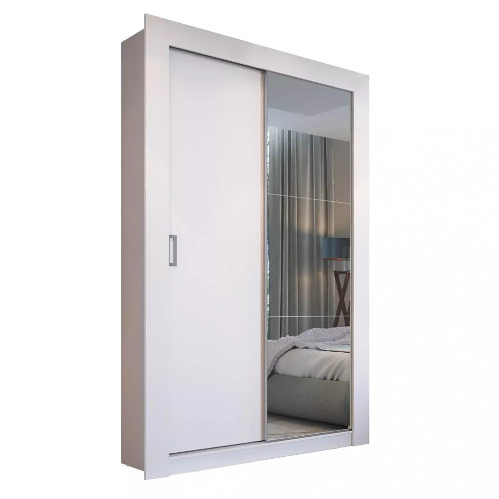 Guarda Roupa Solteiro com Espelho 2 Portas de Correr PH1728 Herval