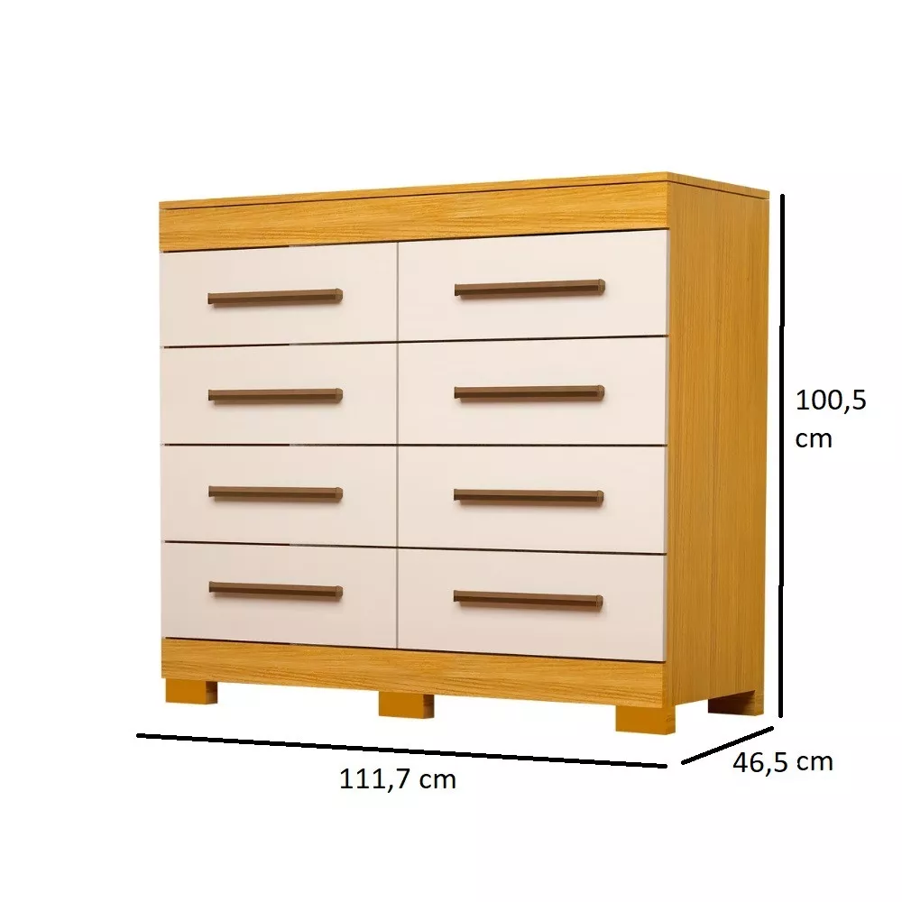 Cômoda 8 Gavetas Nalu ACP