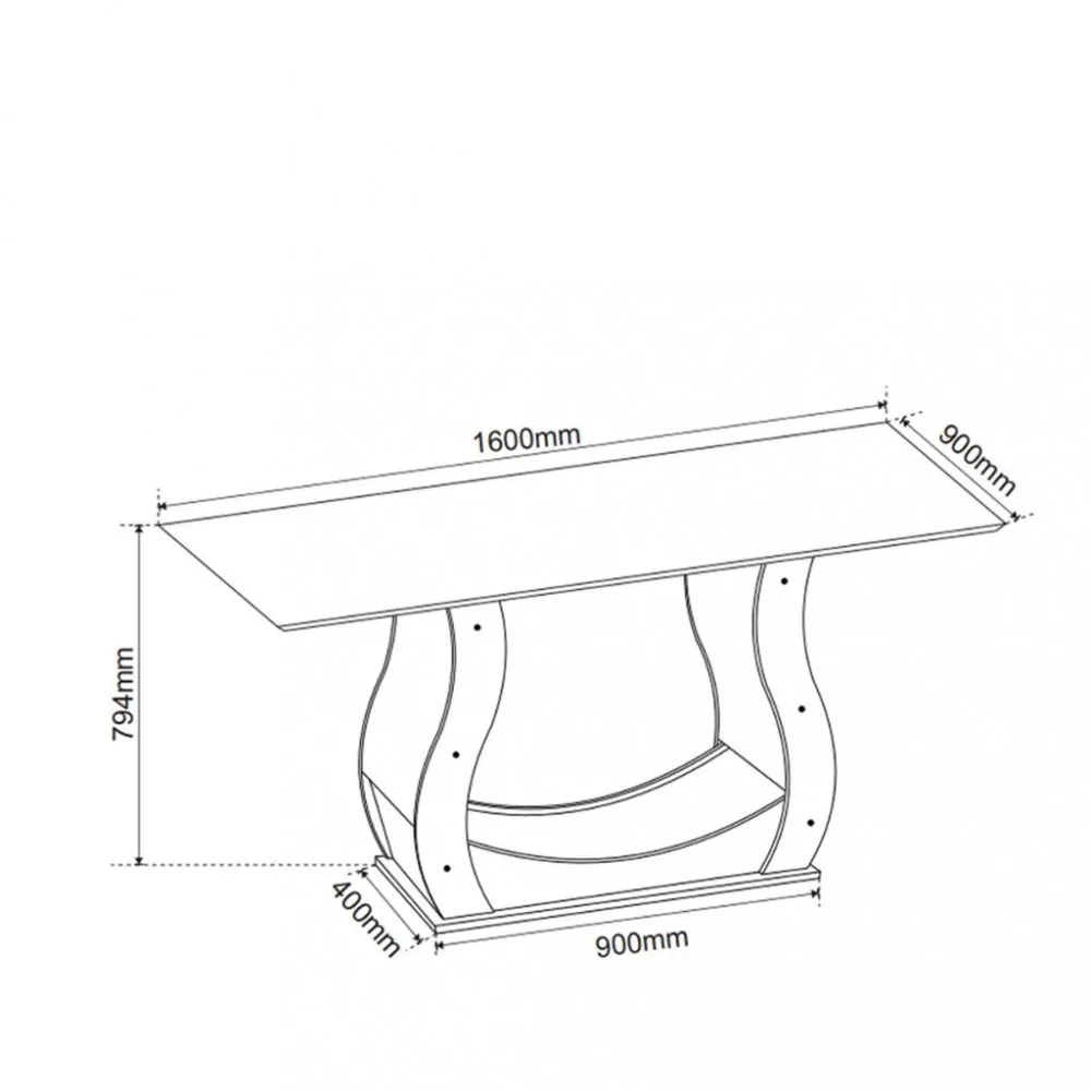 Conjunto Sala de Jantar Mesa Shakira 6 Cadeiras Cristal Viero