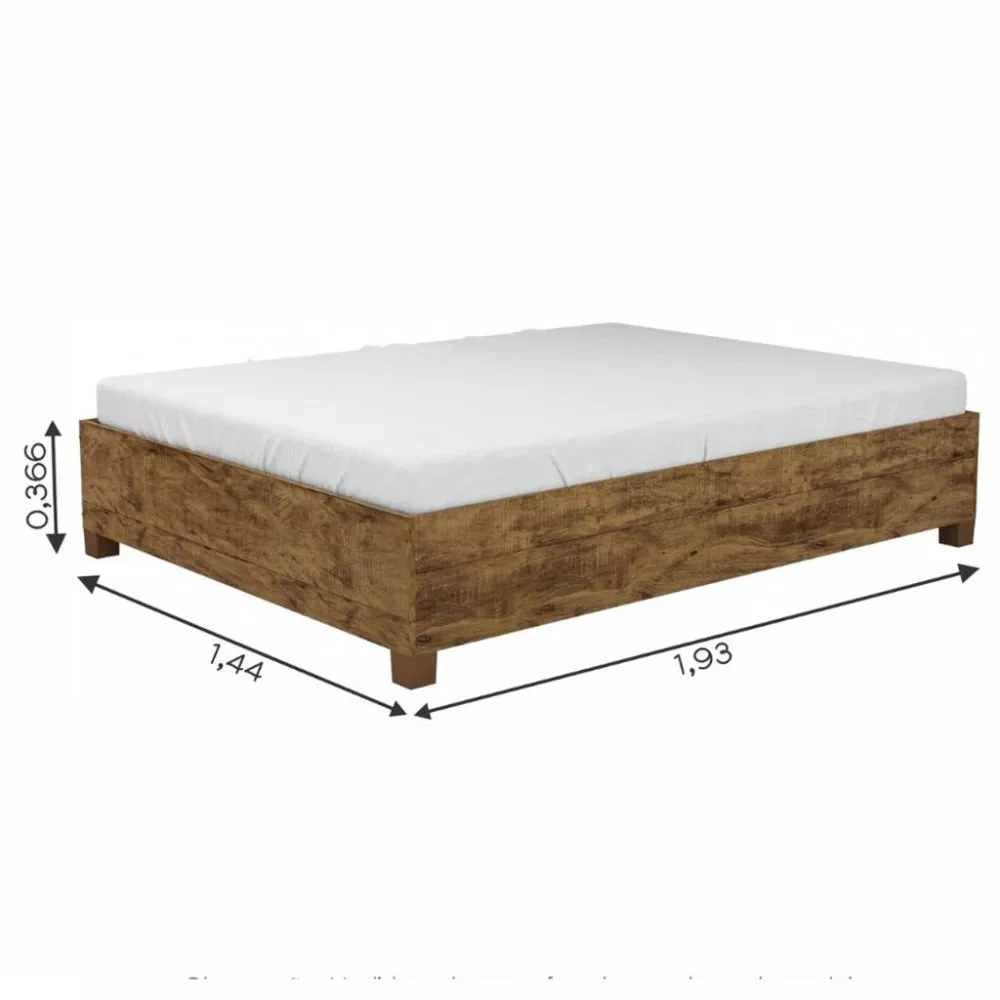 Cama Casal Paula Carioca Móveis
