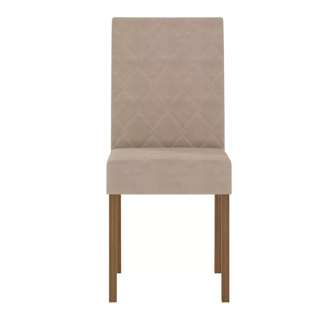 Conjunto Sala de Jantar Retangular Mesa Helo 120cm e 04 Cadeiras Jade Poliman Móveis