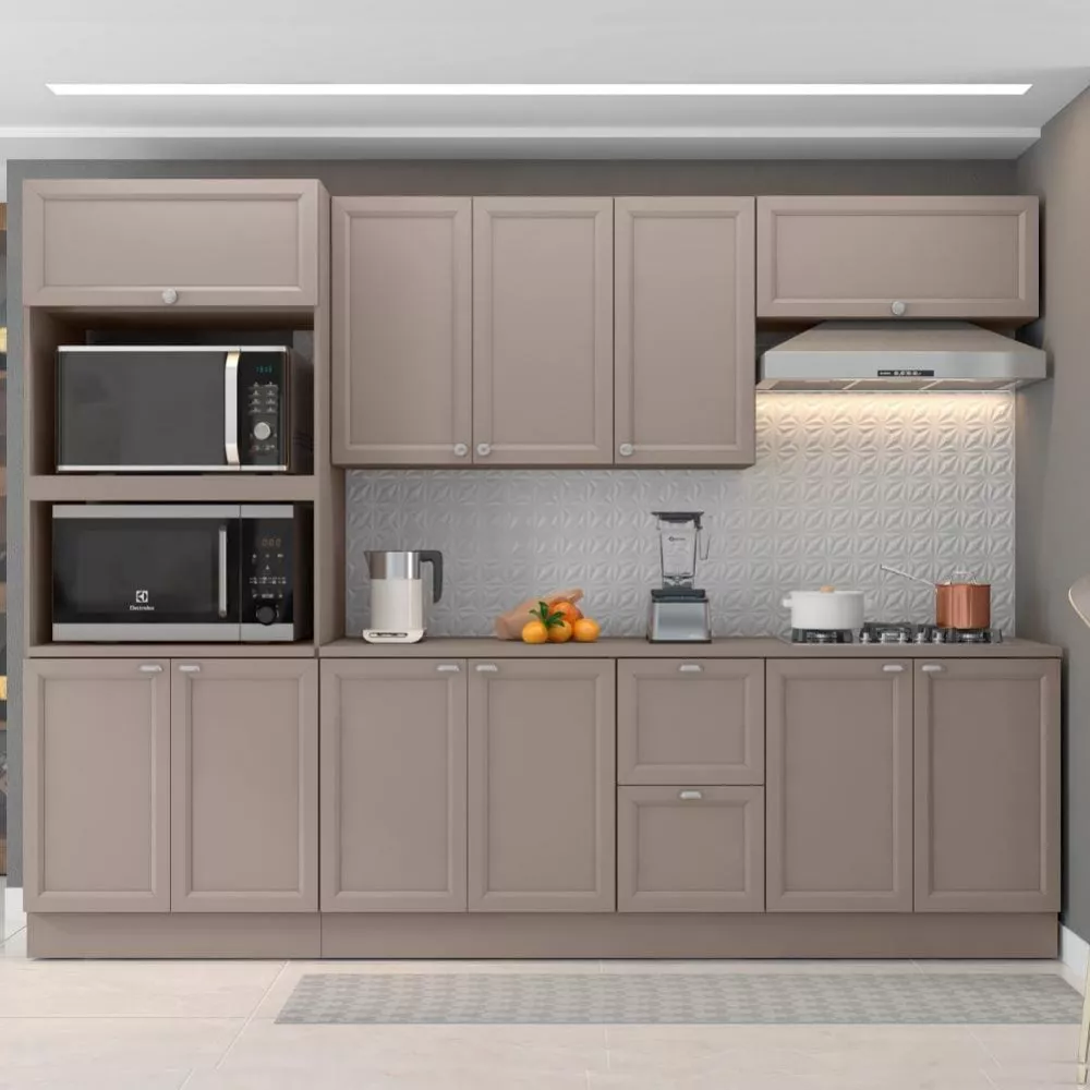 Cozinha Completa Modulada Olivia 11 Portas 2 Gavetas