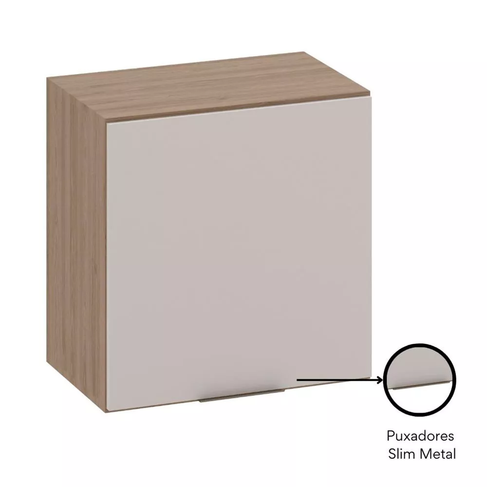 Armário Aéreo 58 cm 1 Porta Etna Poliman Móveis