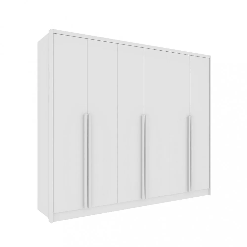 Guarda Roupa Casal 6 Portas 100 MDF Realeza Tcil
